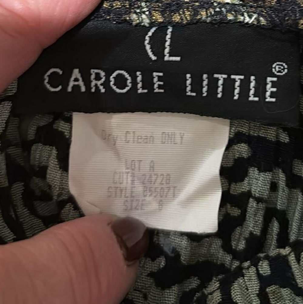 Carole Little Green and Tan Floral Maxi Skirt - Picture 2 of 6